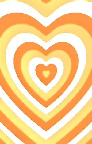 Vibrant Orange Heart Wallpaper