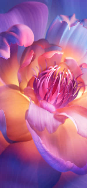 Vibrant Peony Aesthetic Wallpaper