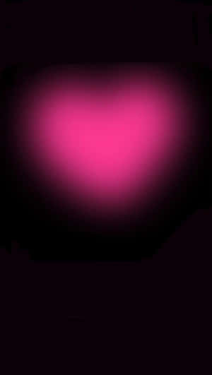 Vibrant Pink Heart Glow Wallpaper