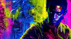 Vibrant Portrait Franklin Saint Wallpaper