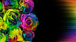 Vibrant Psychedelic Flower Explosion Wallpaper