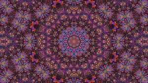 Vibrant Psychedelic Fractal Art Wallpaper