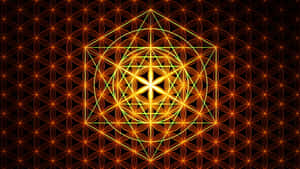 Vibrant Psychedelic Neon Lights In Abstract Design Wallpaper