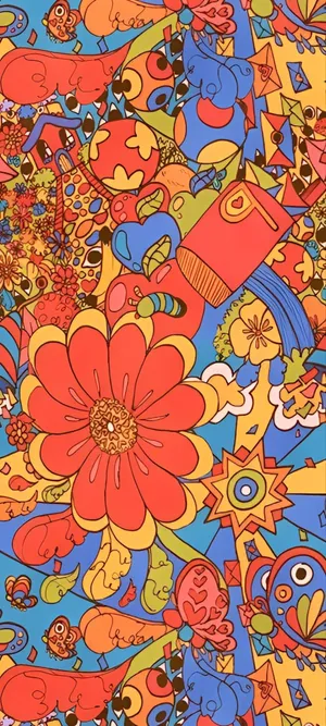 Vibrant Psychedelic Pattern.jpg Wallpaper