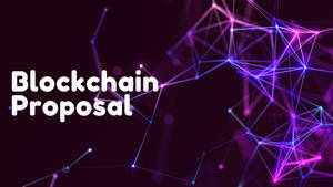 Vibrant Purple And Pink Blockchain Wallpaper