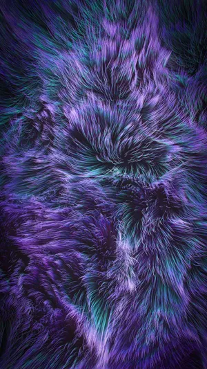 Vibrant Purple Faux Fur Texture Wallpaper