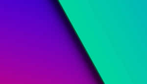 Vibrant Purple Green Diagonal Divide Wallpaper