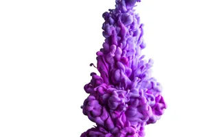 Vibrant Purple Ink Plume Wallpaper
