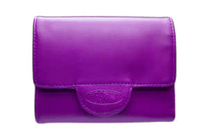 Vibrant Purple Leather Wallet Wallpaper