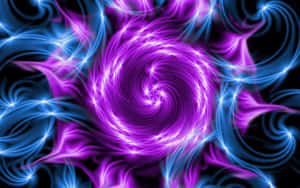 Vibrant_ Purple_ Swirl_ Abstract Wallpaper