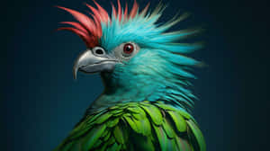 Vibrant Quetzal Portrait Wallpaper