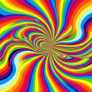 Vibrant_ Rainbow_ Swirl_ Illusion Wallpaper