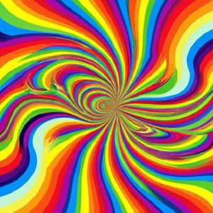 Vibrant_ Rainbow_ Swirl_ Illusion Wallpaper