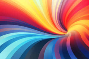 Vibrant Rainbow Swirl Illusion Wallpaper