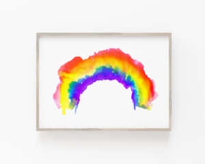 Vibrant Rainbow Watercolor Artwork Wallpaper