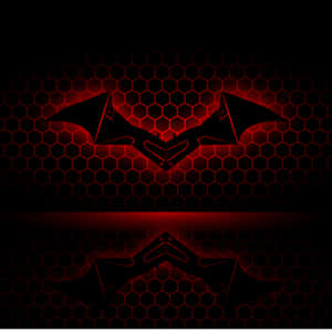 Vibrant Red Batman Logo Wallpaper