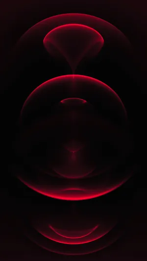 Vibrant Red Circle Amidst Deep Hued Background Wallpaper