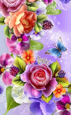 Vibrant Red Rose In Full Bloom Wallpaper