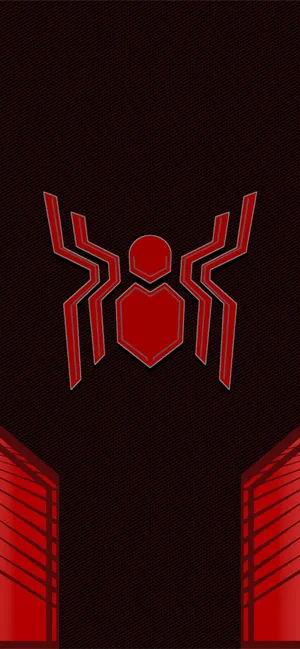 Vibrant Red Spider-man Logo Wallpaper