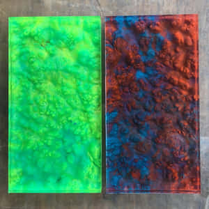 Vibrant Resin Art Panels Wallpaper