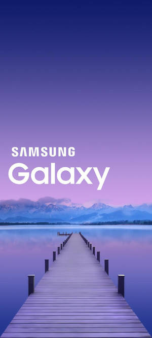 Vibrant Samsung Galaxy Wooden Dock Wallpaper