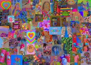 Vibrant Self Love Collage.jpg Wallpaper