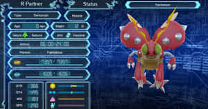 Vibrant Shot Of Tentomon, The Digimon Insectoid Champion Wallpaper