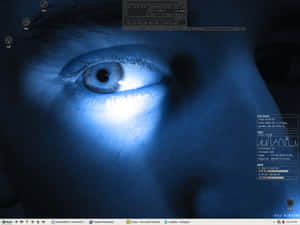 Vibrant Skyline At Dusk With Illuminated City Buildings Wallpaper