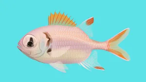 Vibrant Soldierfish Illustration Wallpaper