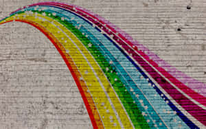 Vibrant Spectrum On The Wall Wallpaper