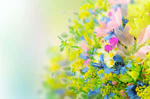 Vibrant Spring Floral Arrangement Wallpaper