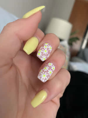 Vibrant Spring Nails Design Wallpaper