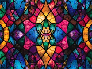 Vibrant_ Stained_ Glass_ Artistry.jpg Wallpaper
