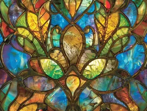 Vibrant_ Stained_ Glass_ Artistry.jpg Wallpaper