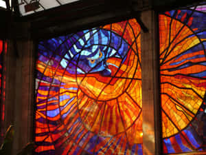 Vibrant Stained Glass Artwork Wallpaper