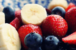 Vibrant Summer Fruits Platter Wallpaper