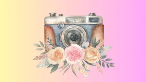 Vibrant Sunrise Over A Beach Wallpaper