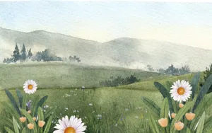 Vibrant Sunset Over The Sea Wallpaper