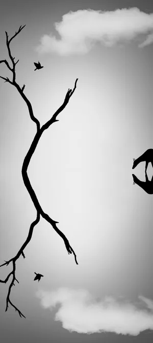 Vibrant Sunset Overlooking The Shore Wallpaper