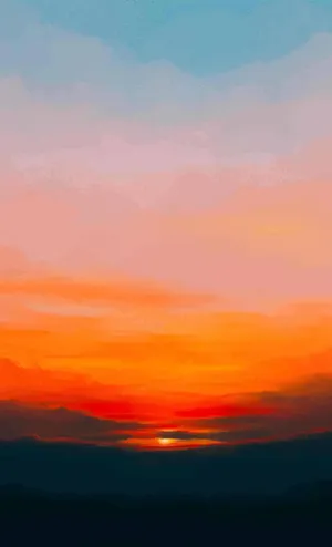 Vibrant Sunset Sky Wallpaper