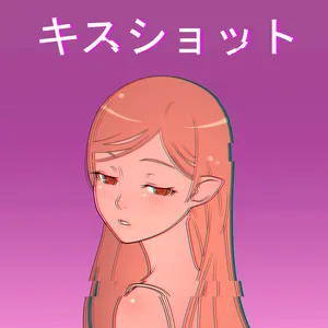 Vibrant Vaporwave Anime Representation Of Shinobu Oshino Wallpaper