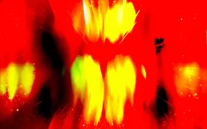 Vibrant Yellow Abstract Art Wallpaper