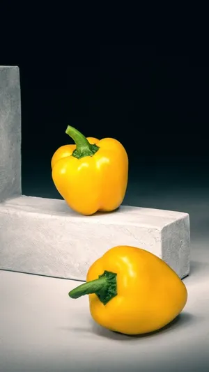 Vibrant Yellow Bell Pepper Wallpaper