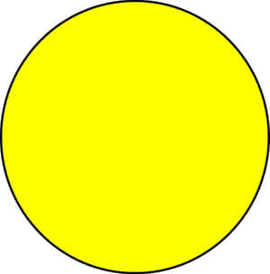 Vibrant Yellow Circle On A Dark Background Wallpaper