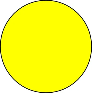 Vibrant Yellow Circle On A Dark Background Wallpaper