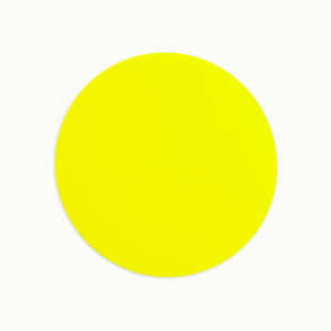 Vibrant Yellow Circle On A Dark Background Wallpaper