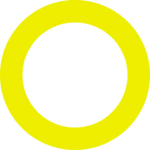 Vibrant Yellow Circle On A Dark Background Wallpaper
