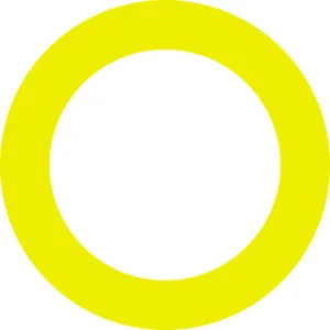 Vibrant Yellow Circle On A Dark Background Wallpaper