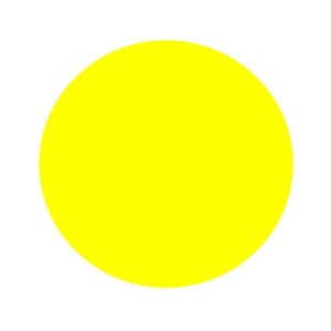 Vibrant Yellow Circle On A Dark Background Wallpaper