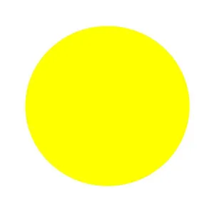 Vibrant Yellow Circle On A Dark Background Wallpaper